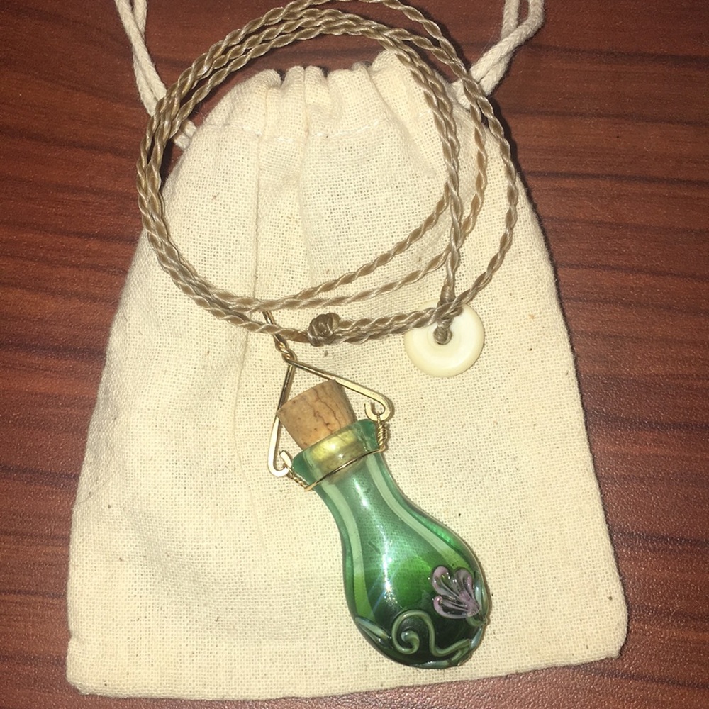 Glass vile necklace